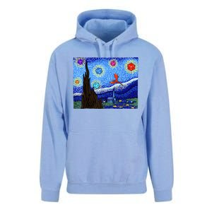 Dungeons Van Gogh Starry Night D20 Dragons Unisex Surf Hoodie