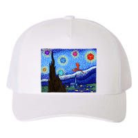 Dungeons Van Gogh Starry Night D20 Dragons Yupoong Adult 5-Panel Trucker Hat