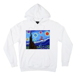 Dungeons Van Gogh Starry Night D20 Dragons Hoodie