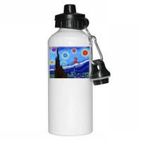 Dungeons Van Gogh Starry Night D20 Dragons Aluminum Water Bottle