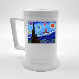 Dungeons Van Gogh Starry Night D20 Dragons Beer Stein