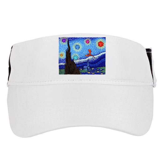 Dungeons Van Gogh Starry Night D20 Dragons Adult Drive Performance Visor