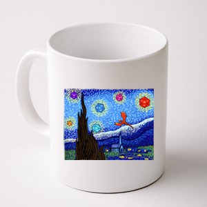 Dungeons Van Gogh Starry Night D20 Dragons Coffee Mug