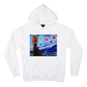 Dungeons Van Gogh Starry Night D20 Dragons Hoodie