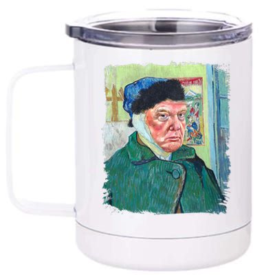 Donald Van Gogh Trump 12 oz Stainless Steel Tumbler Cup