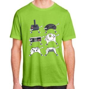 Dabbing Video Game Controllers Funny Gamer Dab Adult ChromaSoft Performance T-Shirt