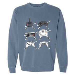 Dabbing Video Game Controllers Funny Gamer Dab Garment-Dyed Sweatshirt