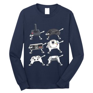 Dabbing Video Game Controllers Funny Gamer Dab Long Sleeve Shirt