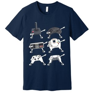 Dabbing Video Game Controllers Funny Gamer Dab Premium T-Shirt