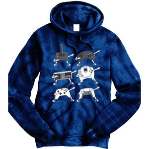 Dabbing Video Game Controllers Funny Gamer Dab Tie Dye Hoodie