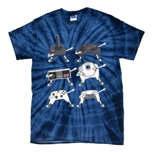 Dabbing Video Game Controllers Funny Gamer Dab Tie-Dye T-Shirt