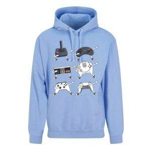 Dabbing Video Game Controllers Funny Gamer Dab Unisex Surf Hoodie