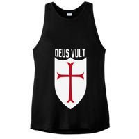 Deus Vult God Wills It Crusader Meme Ladies PosiCharge Tri-Blend Wicking Tank