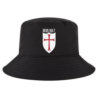 Deus Vult God Wills It Crusader Meme Cool Comfort Performance Bucket Hat