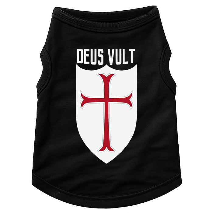 Deus Vult God Wills It Crusader Meme Doggie Tank