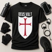 Deus Vult God Wills It Crusader Meme Performance Shirt