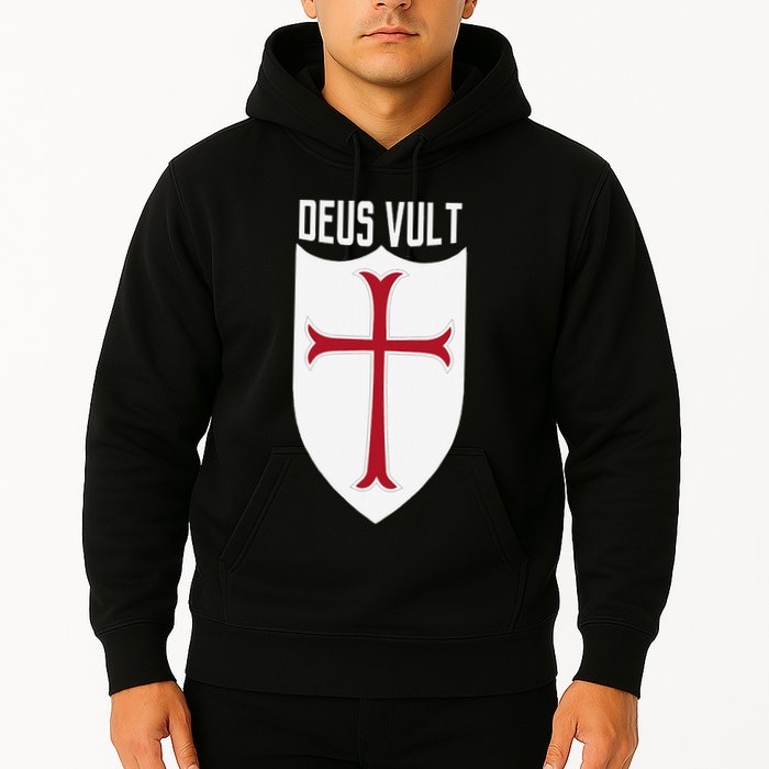 Deus Vult God Wills It Crusader Meme Hoodie