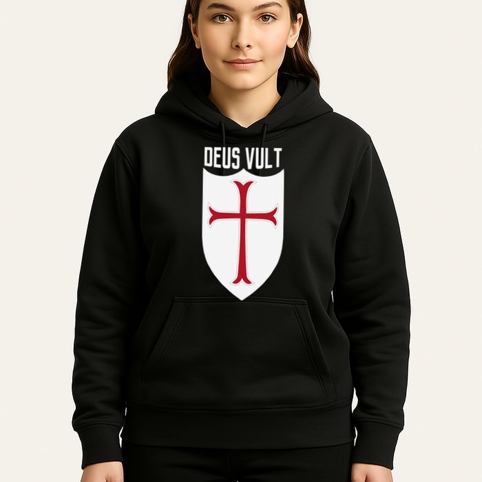 Deus Vult God Wills It Crusader Meme Hoodie