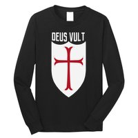 Deus Vult God Wills It Crusader Meme Long Sleeve Shirt
