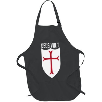Deus Vult God Wills It Crusader Meme Apron