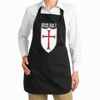 Deus Vult God Wills It Crusader Meme Apron