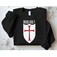 Deus Vult God Wills It Crusader Meme Sweatshirt