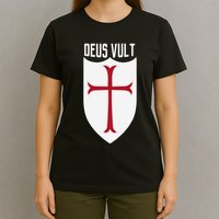 Deus Vult God Wills It Crusader Meme T-Shirt