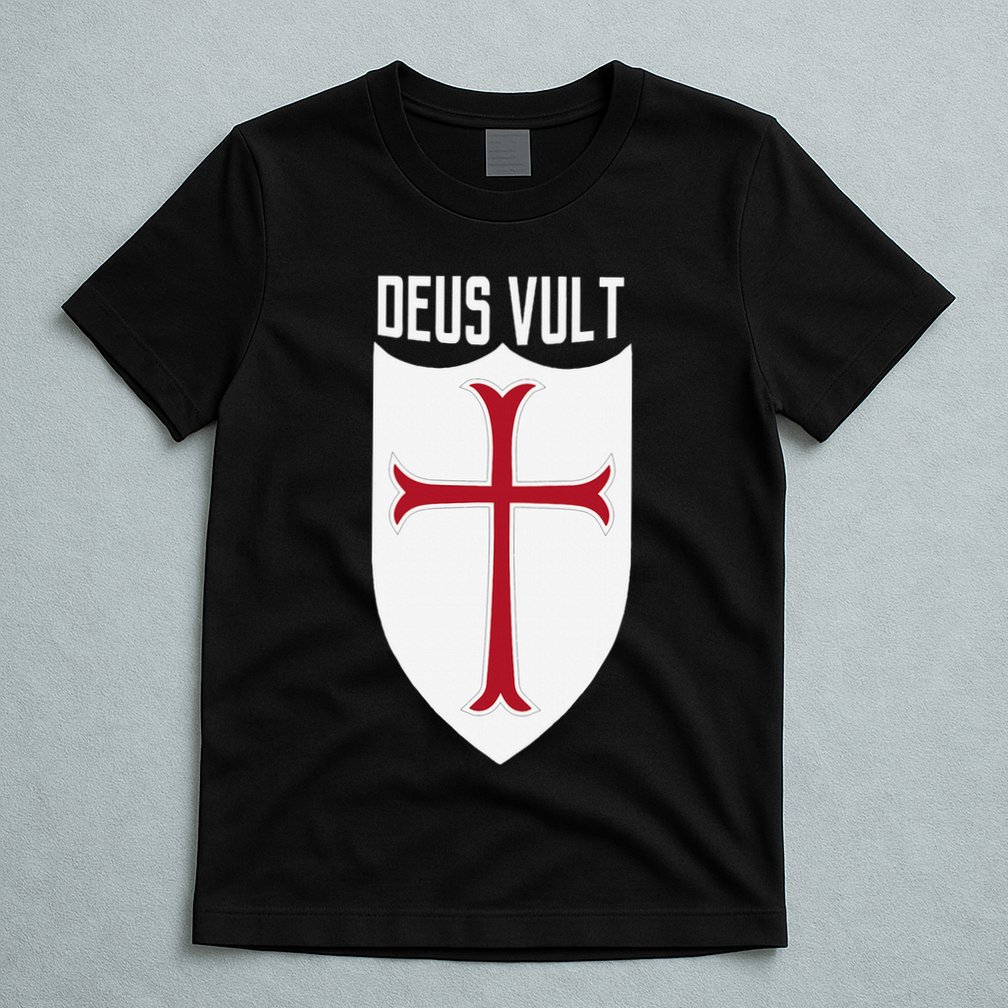 Deus Vult God Wills It Crusader Meme T-Shirt