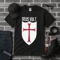 Deus Vult God Wills It Crusader Meme Tall T-Shirt