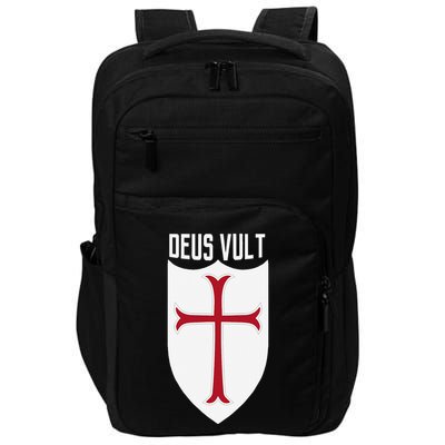 Deus Vult God Wills It Crusader Meme Impact Tech Backpack
