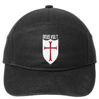 Deus Vult God Wills It Crusader Meme 7-Panel Snapback Hat
