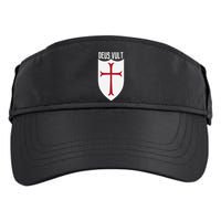Deus Vult God Wills It Crusader Meme Adult Drive Performance Visor