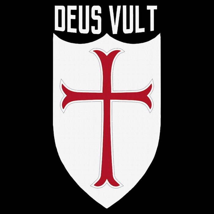 Deus Vult God Wills It Crusader Meme Drawstring Bag