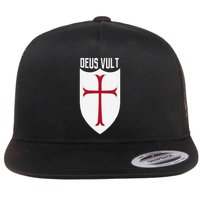 Deus Vult God Wills It Crusader Meme Flatbill Hat