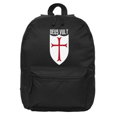 Deus Vult God Wills It Crusader Meme 16 in Basic Backpack