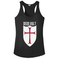 Deus Vult God Wills It Crusader Meme Ladies PosiCharge Competitor Racerback Tank