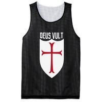 Deus Vult God Wills It Crusader Meme Mesh Reversible Basketball Jersey Tank