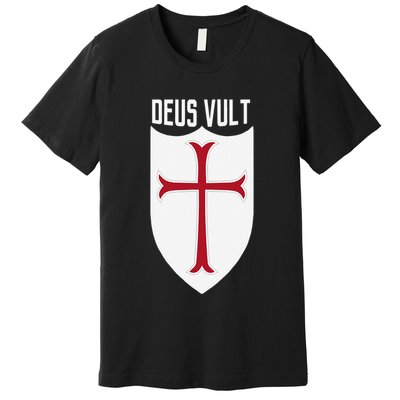 Deus Vult God Wills It Crusader Meme Premium T-Shirt