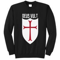 Deus Vult God Wills It Crusader Meme Tall Sweatshirt