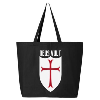 Deus Vult God Wills It Crusader Meme 25L Jumbo Tote