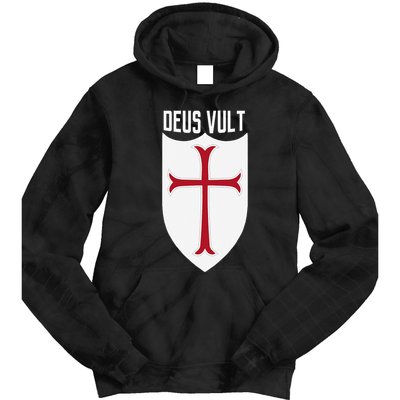 Deus Vult God Wills It Crusader Meme Tie Dye Hoodie