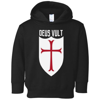 Deus Vult God Wills It Crusader Meme Toddler Hoodie
