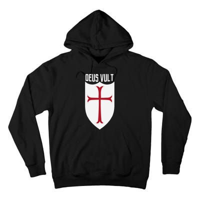 Deus Vult God Wills It Crusader Meme Tall Hoodie
