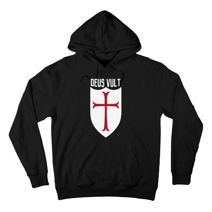 Deus Vult God Wills It Crusader Meme Tall Hoodie