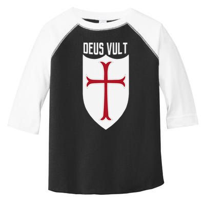 Deus Vult God Wills It Crusader Meme Toddler Fine Jersey T-Shirt