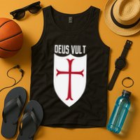 Deus Vult God Wills It Crusader Meme Tank Top
