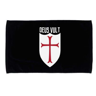 Deus Vult God Wills It Crusader Meme Microfiber Hand Towel