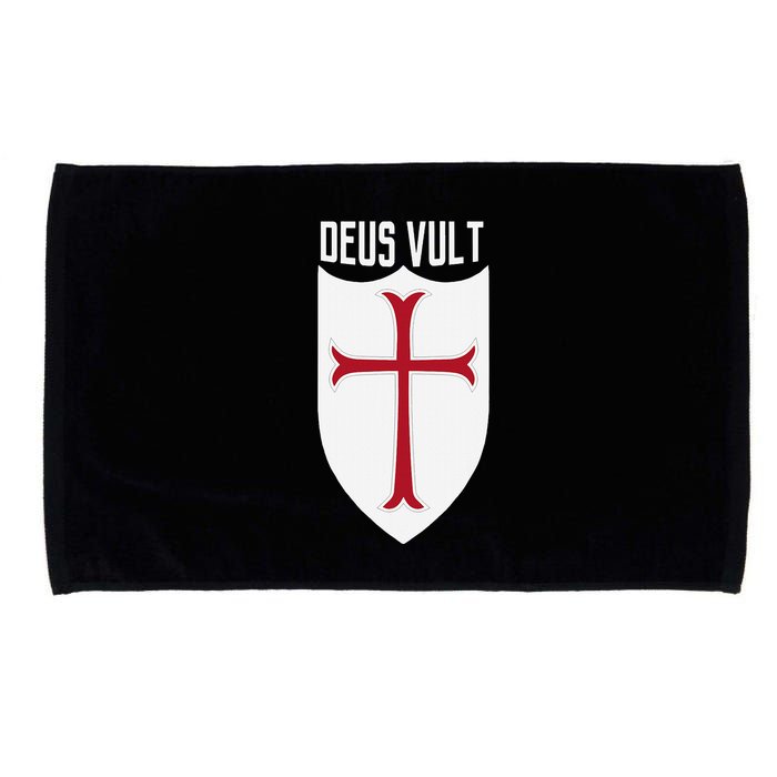 Deus Vult God Wills It Crusader Meme Microfiber Hand Towel