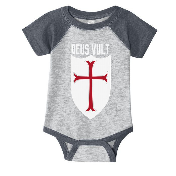 Deus Vult God Wills It Crusader Meme Infant Baby Jersey Bodysuit