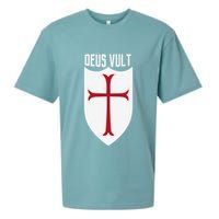 Deus Vult God Wills It Crusader Meme Sueded Cloud Jersey T-Shirt